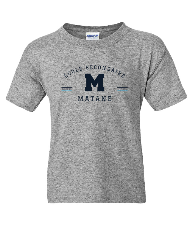 ÉCOLE SECONDAIRE DE MATANE - 8000B T-Shirt Enfant 50/50 - SE. S14834 (AV)