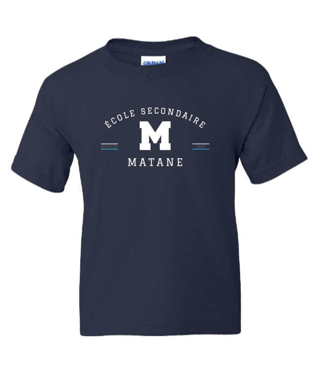ÉCOLE SECONDAIRE DE MATANE - 8000B T-Shirt Enfant 50/50 - SE. S14834 (AV)