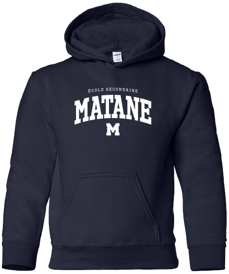 ÉCOLE SECONDAIRE DE MATANE - 18500B Molleton à capuchon enfants - SE. S15456 (AV)