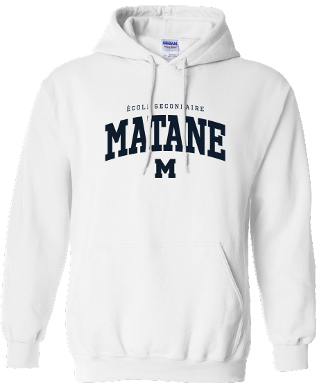 ÉCOLE SECONDAIRE DE MATANE - 18500 Molleton à capuchon unisexe - SE. S15456