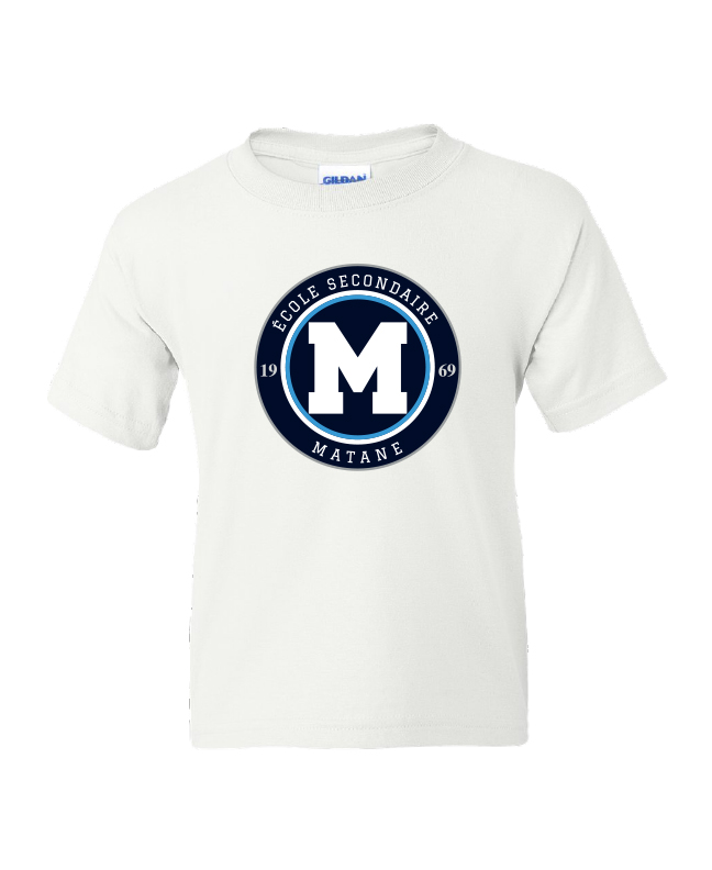 ÉCOLE SECONDAIRE MATANE - 8000B T-Shirt Enfant 50/50 - SE. S14752 (AV)