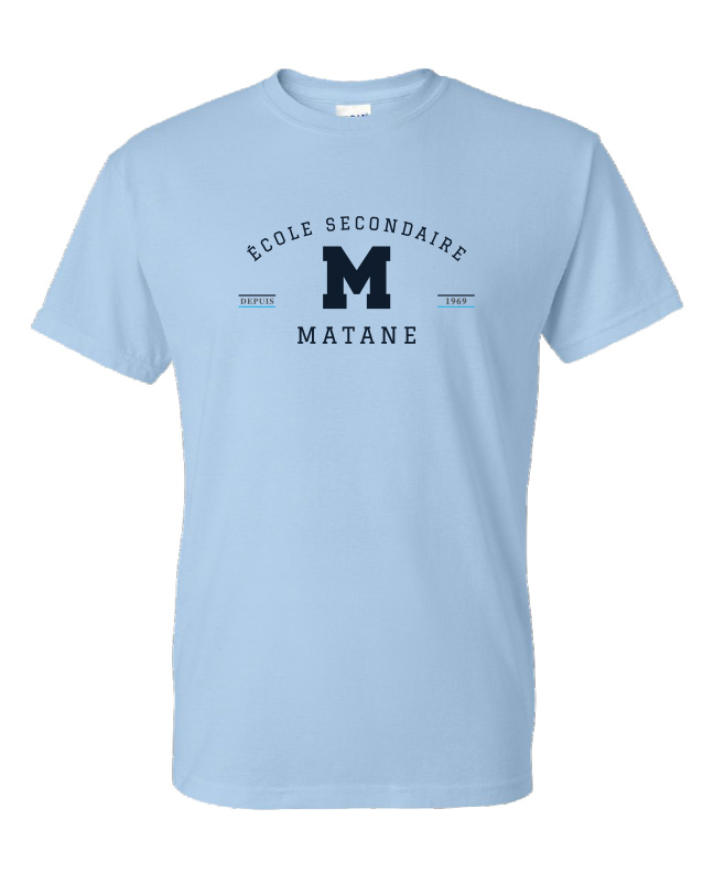ÉCOLE SECONDAIRE DE MATANE - 8000 T-Shirt 50/50 - SE. S14834 (AV)