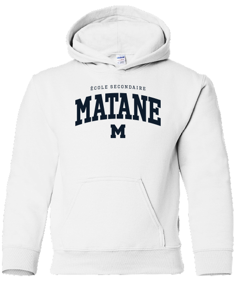 ÉCOLE SECONDAIRE DE MATANE - 18500B Molleton à capuchon enfants - SE. S15456 (AV)