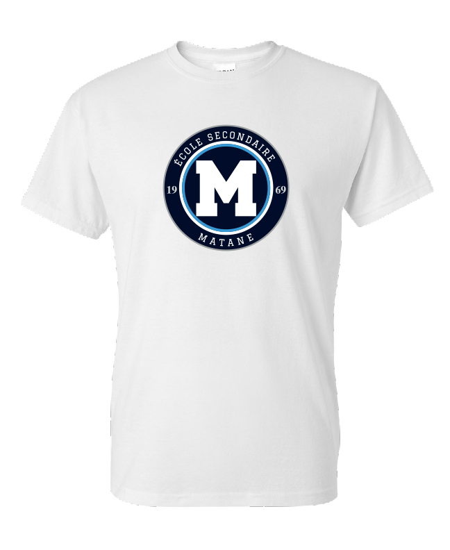 ÉCOLE SECONDAIRE MATANE - 8000 T-Shirt 50/50 - SE. S14752 (AV)