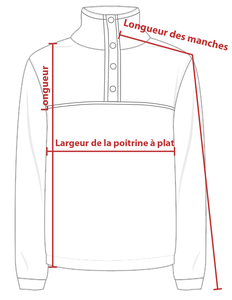 Charte de grandeur XMP212U (XS à 3XL)